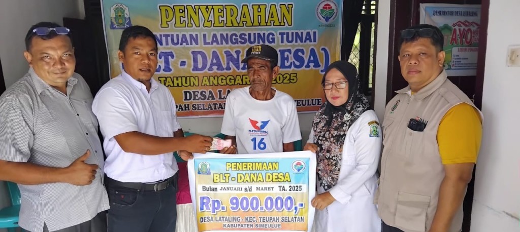 Kegiatan Pembagian BLT Tepat Sasaran Kepada Masyarakat Desa Lataling